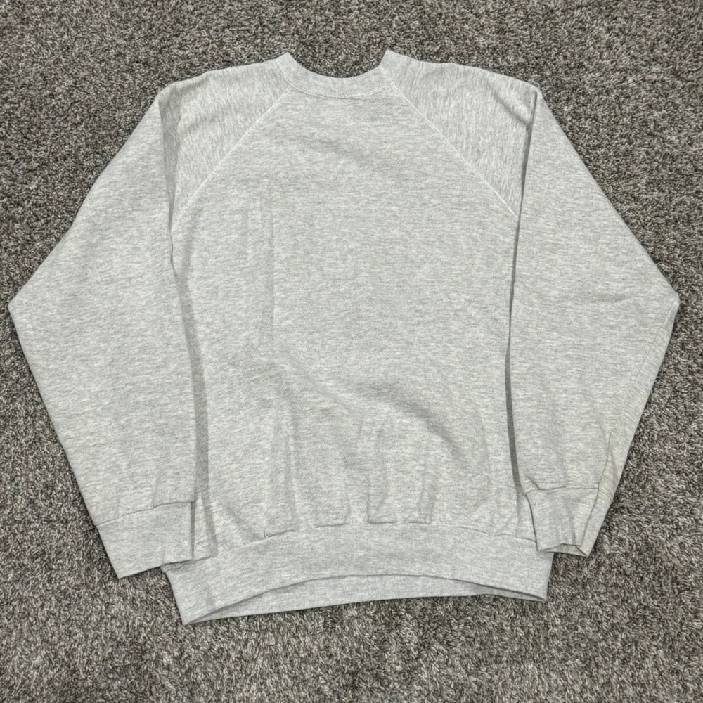 Vintage 90s John‎ Deere Tractor Graphic Crewneck Sweatshirt Mens XL Gray Tultex